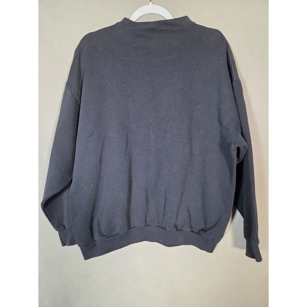 Vintage 90s Mickey Unlimited funky print black crewneck sweatshirt